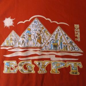 Vintage A-1 Egypt Pyramids Hieroglyphics T-Shirt